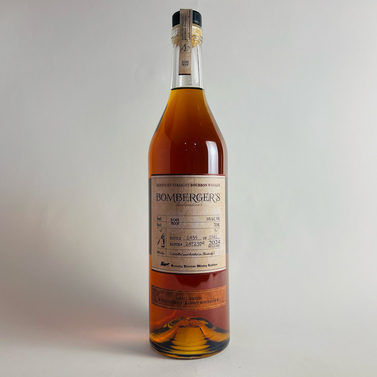 Bombergers Declaration Bourbon 108 Proof 2024 Edition