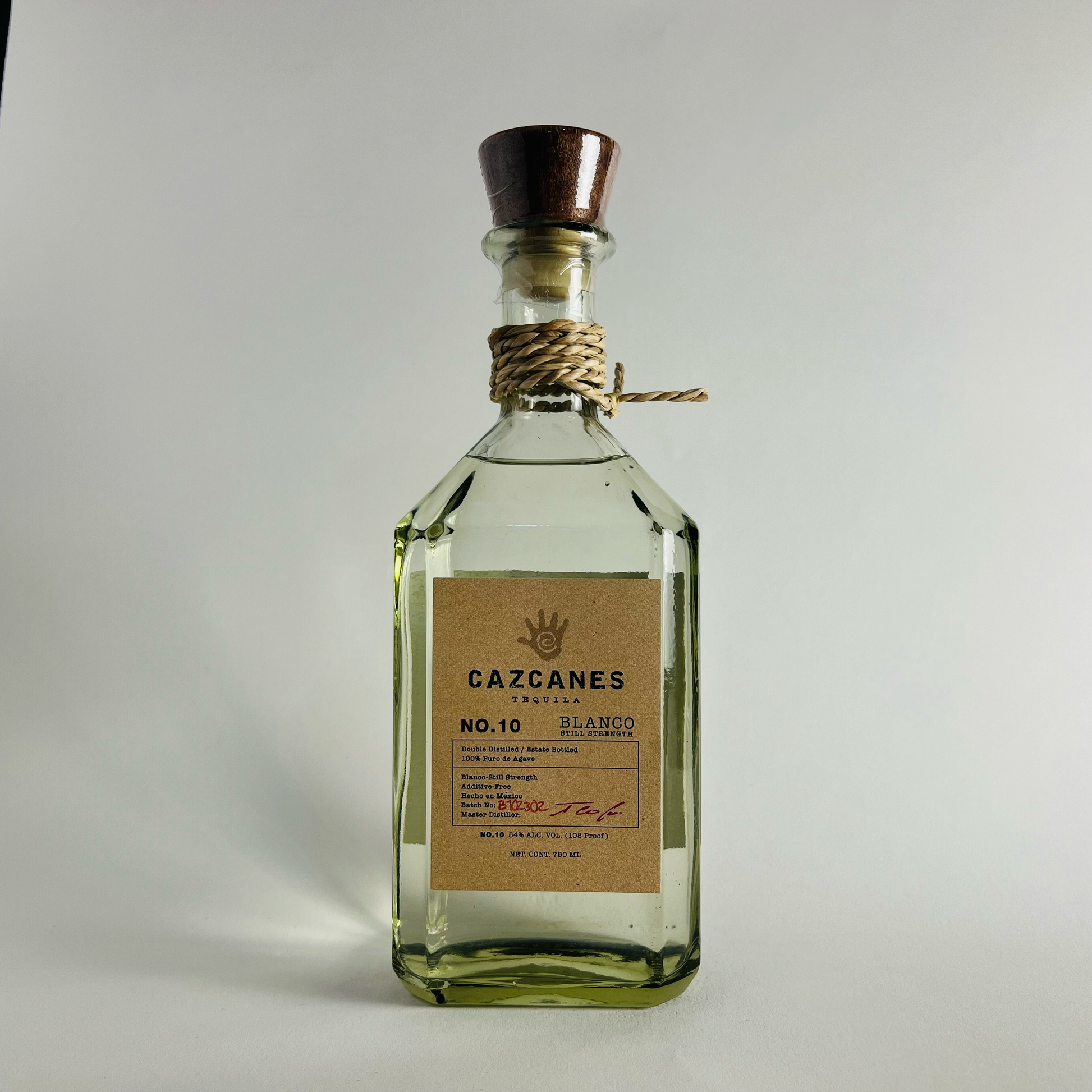 Cazcanes Blanco No. 10 Still Strength 108 Proof